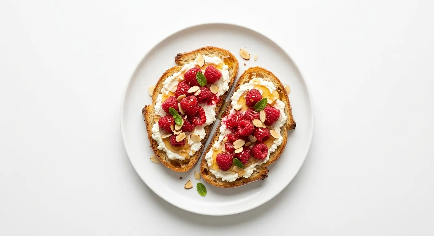Raspberry Ricotta Toast