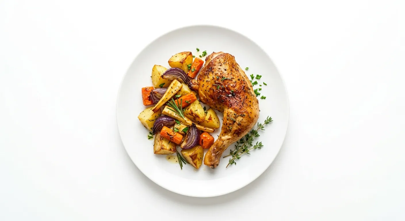Roasted Chicken with Autumn Root Vegetables