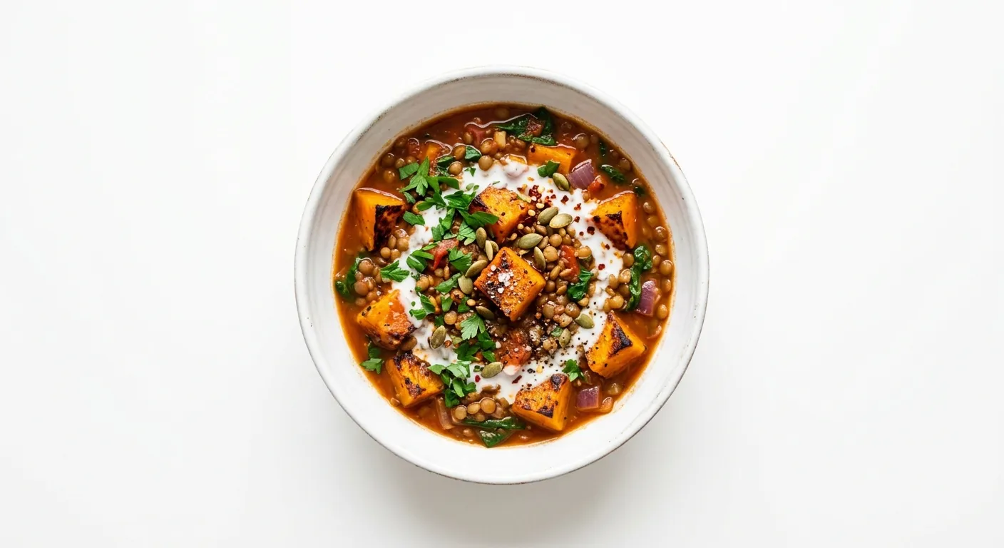 Roasted Pumpkin and Lentil Stew