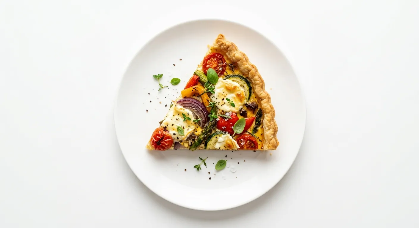 Gourmet Roasted Vegetable and Goat Cheese Tart