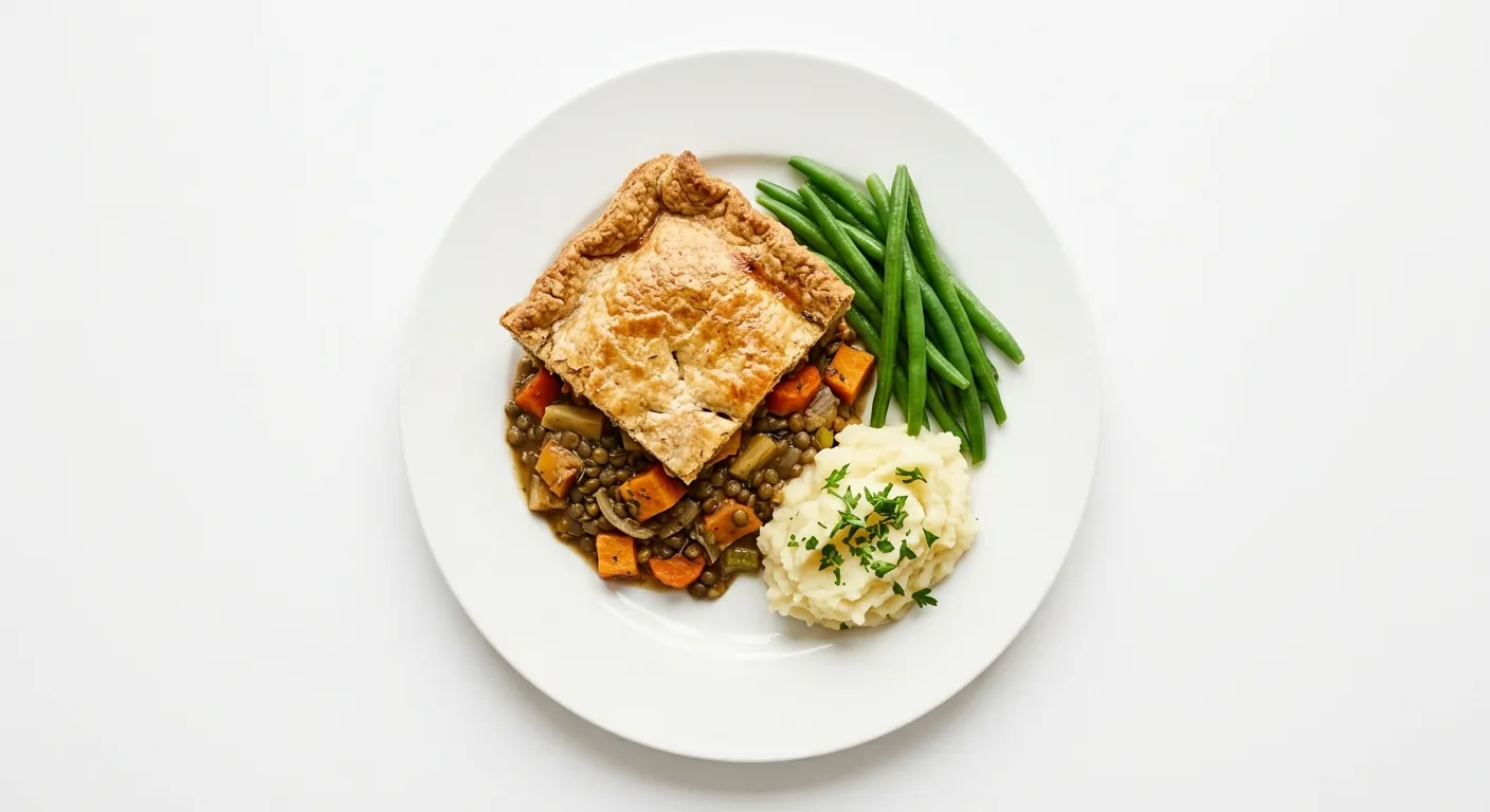 Roasted Vegetable and Lentil Pie