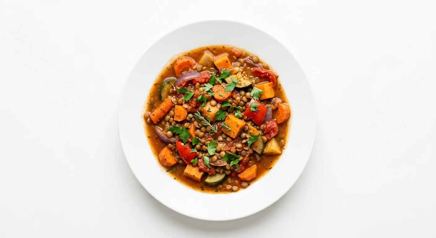Roasted Vegetable and Lentil Stew