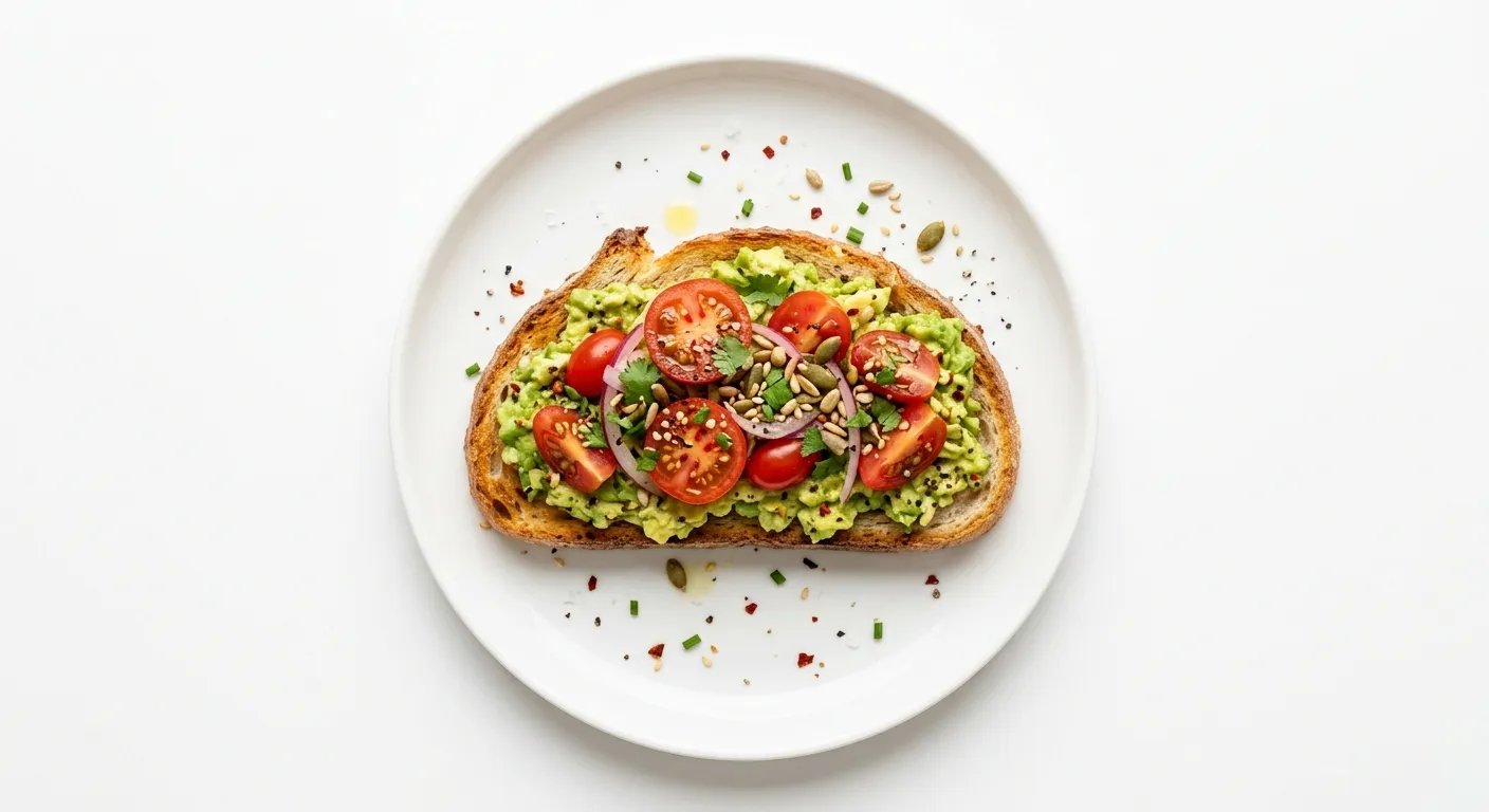 Savory Avocado and Tomato Breakfast Toast