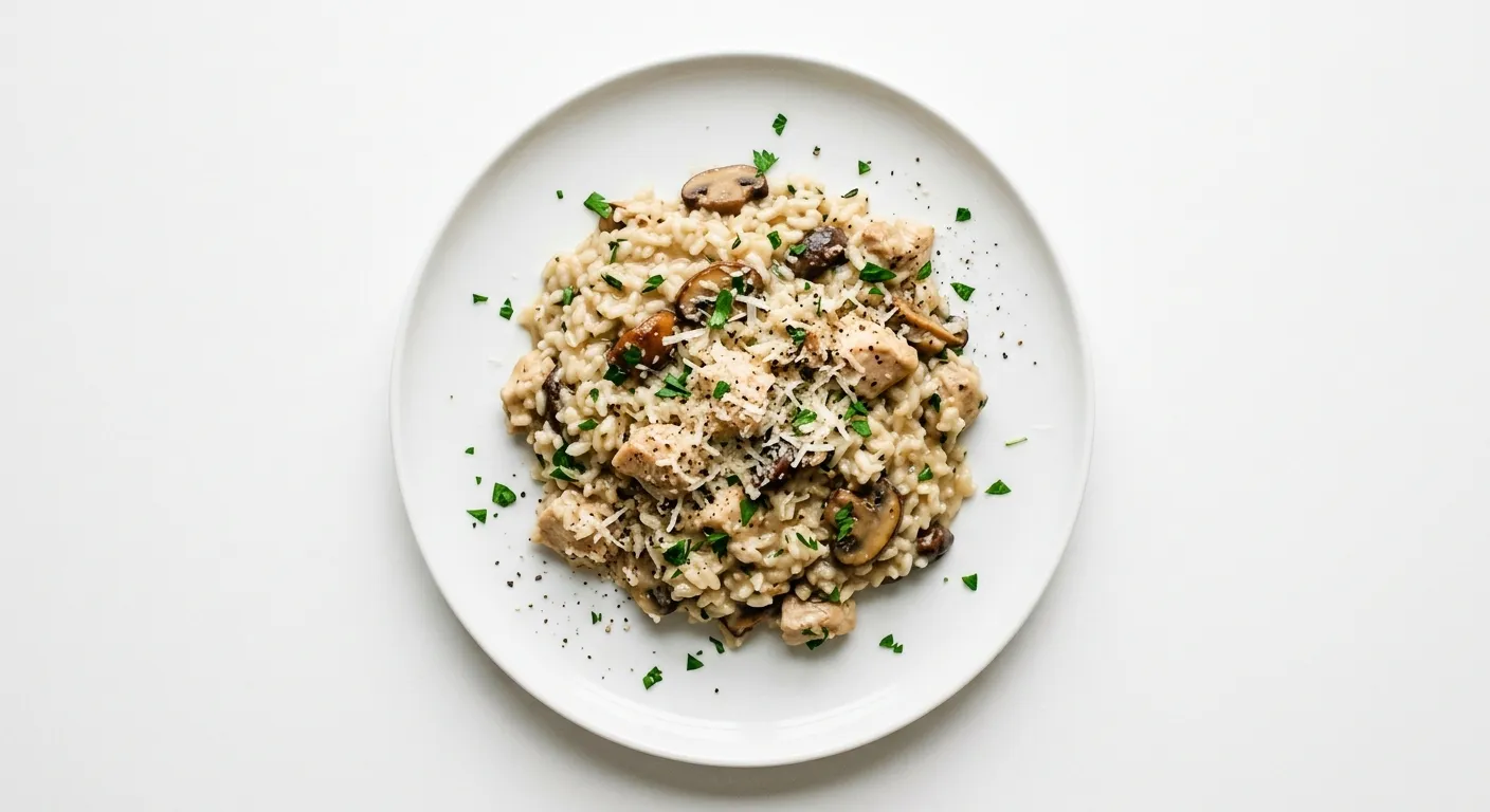 Savory Chicken and Mushroom Risotto