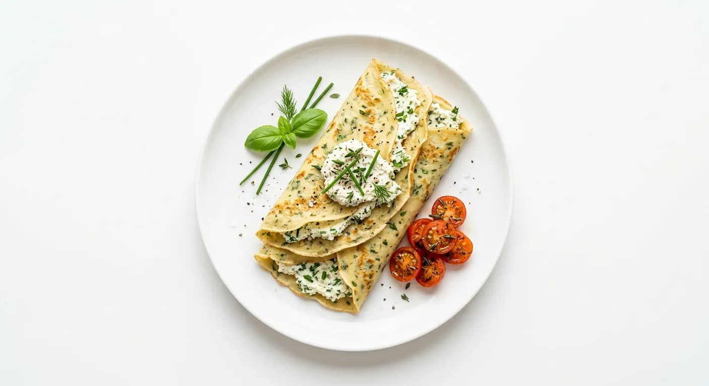 Savory Herb and Ricotta Breakfast Crepes