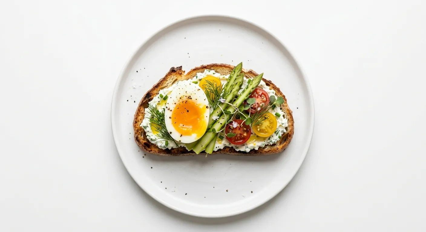 Savory Herb and Ricotta Breakfast Tartine