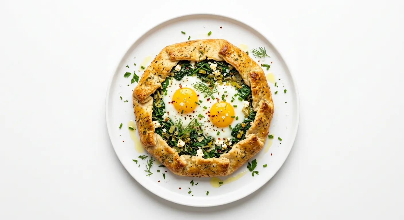 Savory Herb and Spinach Breakfast Galette