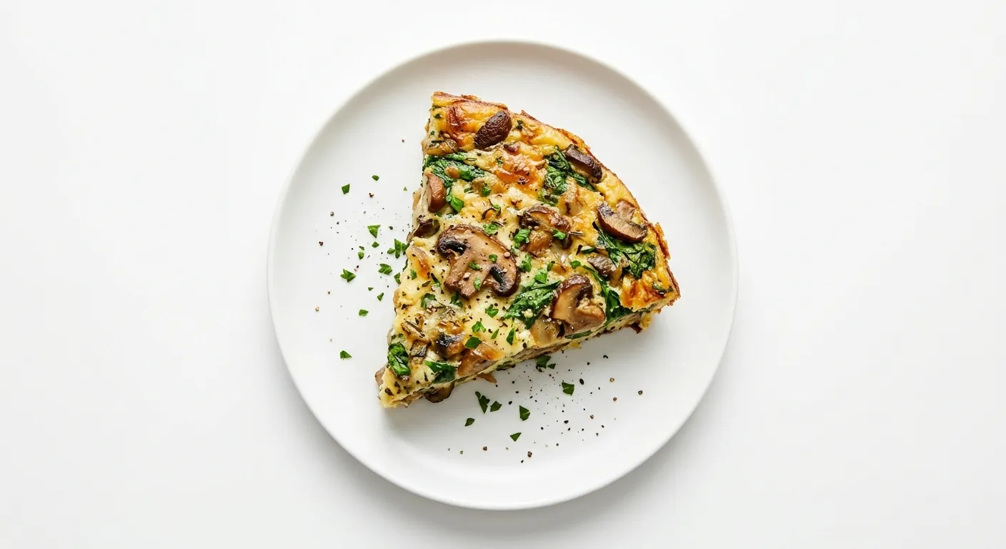 Savory Mushroom and Spinach Frittata