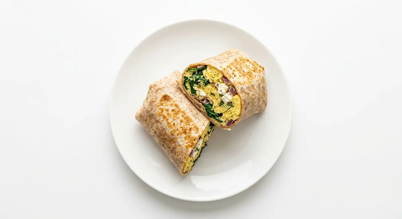 Savory Spinach and Feta Breakfast Wrap