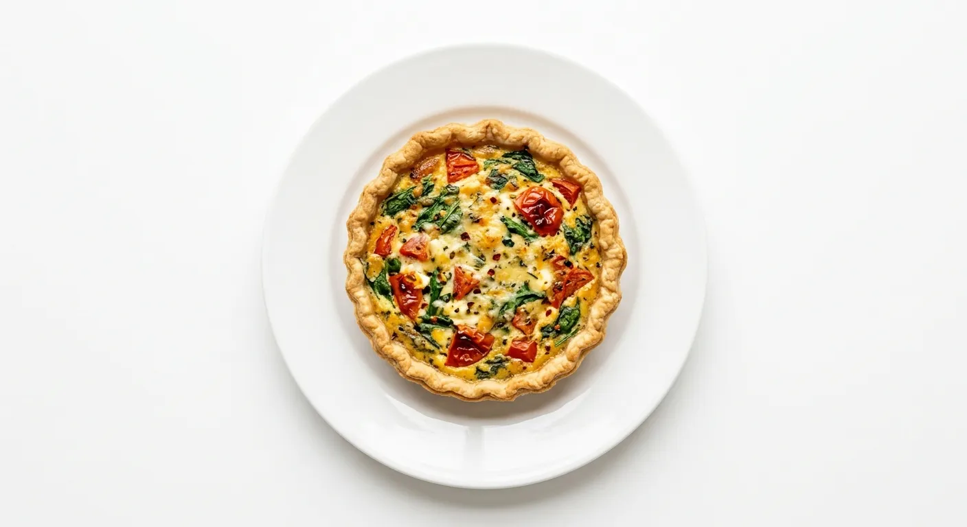 Savory Spinach and Tomato Breakfast Tart