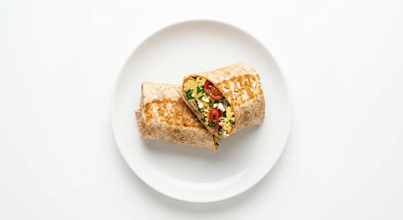 Savory Tomato and Herb Breakfast Wrap