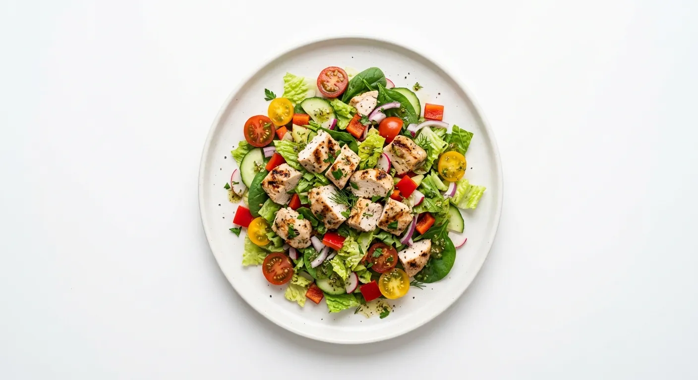 Simple Chicken and Vegetable Salad