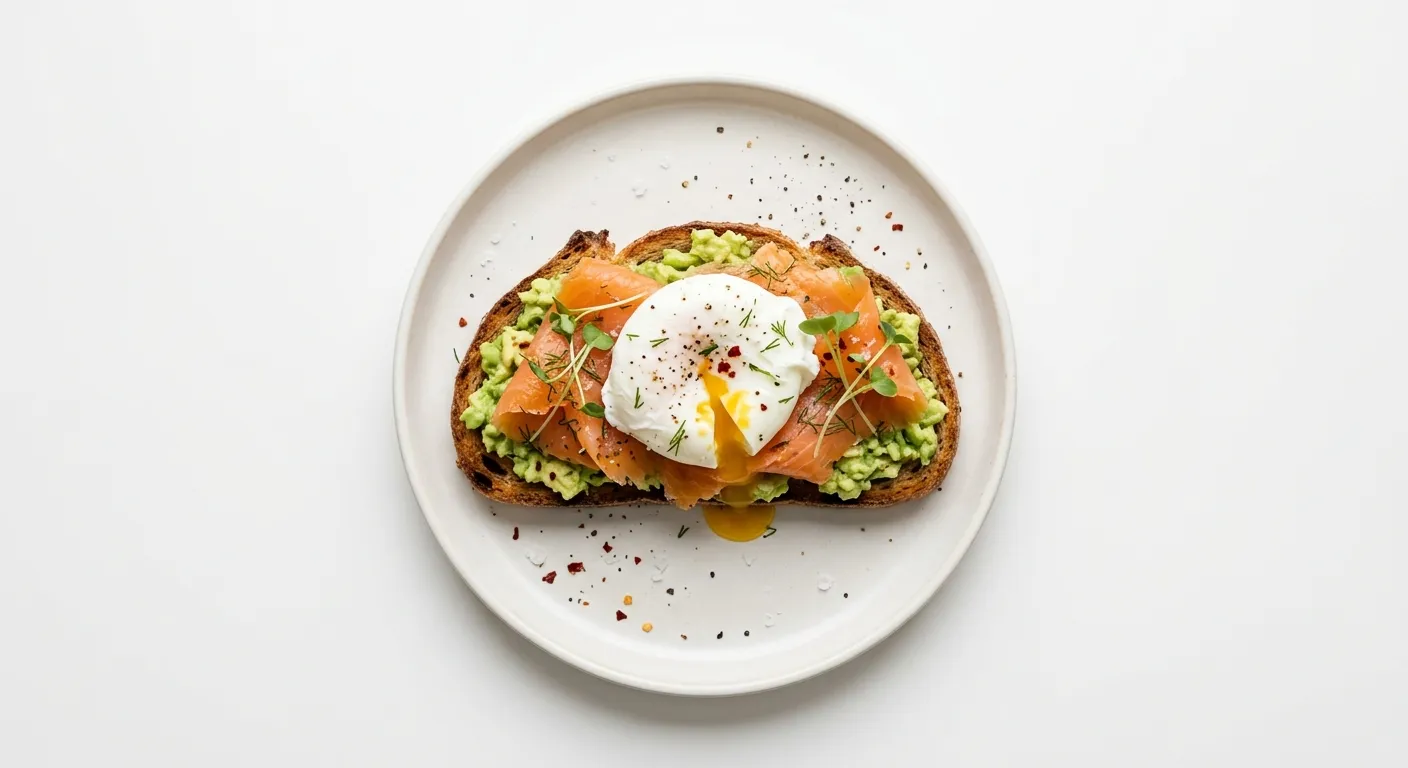 Smoked Salmon and Avocado Toast with Poached Egg