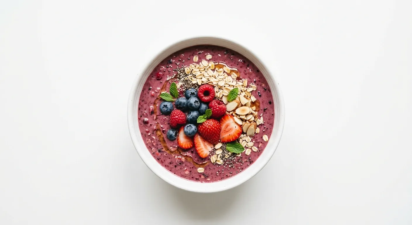 Smoothie aux baies et avoine