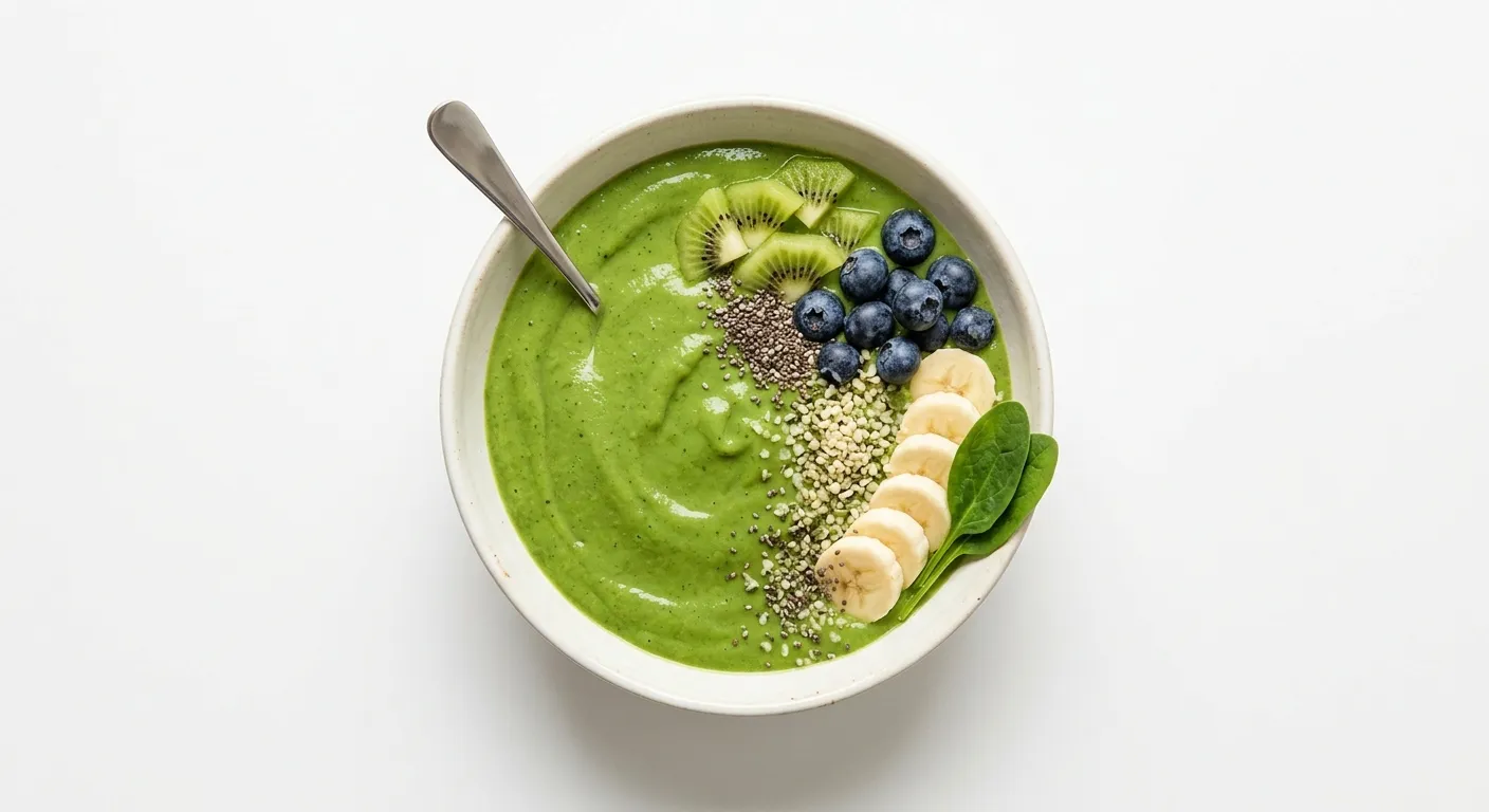 Smoothie aux épinards et avocat