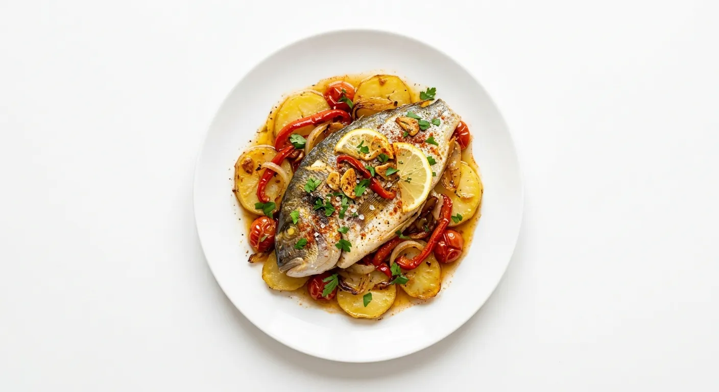 Spanish Baked Fish with Potatoes
