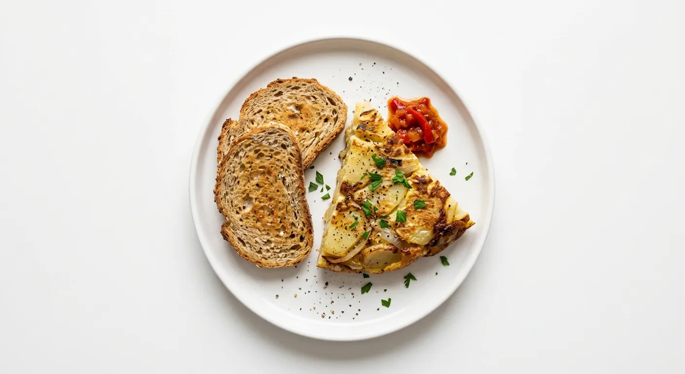 Spanish Omelette with Whole Grain Toast