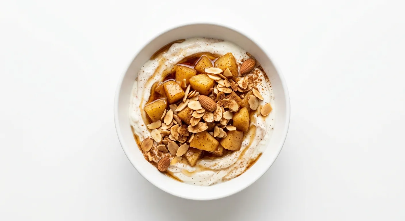 Autumn Spiced Apple and Almond Yogurt Bowl