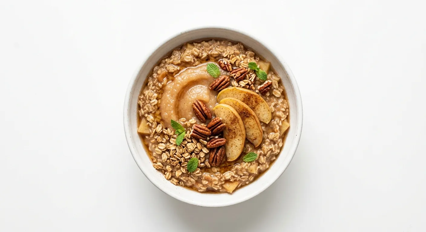 Autumn Spiced Apple and Oat Breakfast Bowl