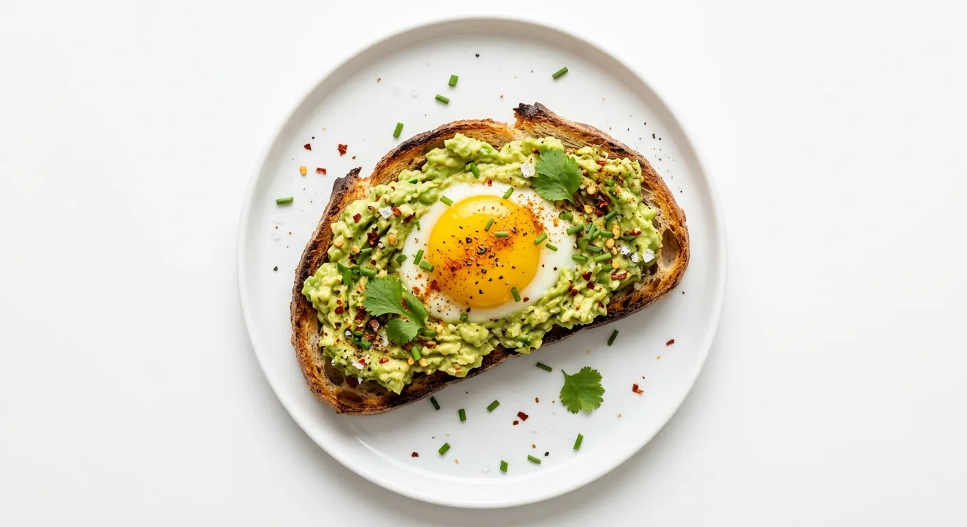 Exotic Spiced Avocado and Egg Breakfast Tartine