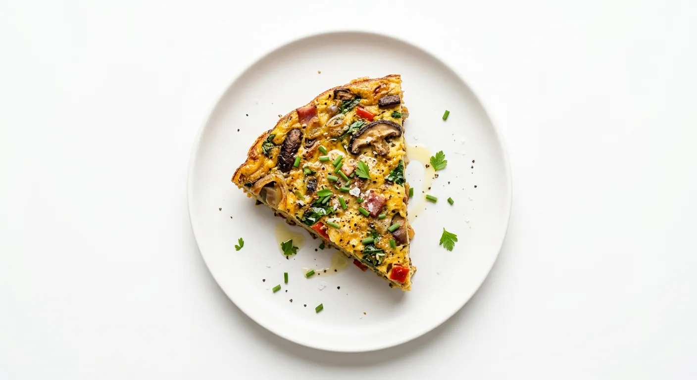 Exotic Spiced Breakfast Frittata with Truffle Oil