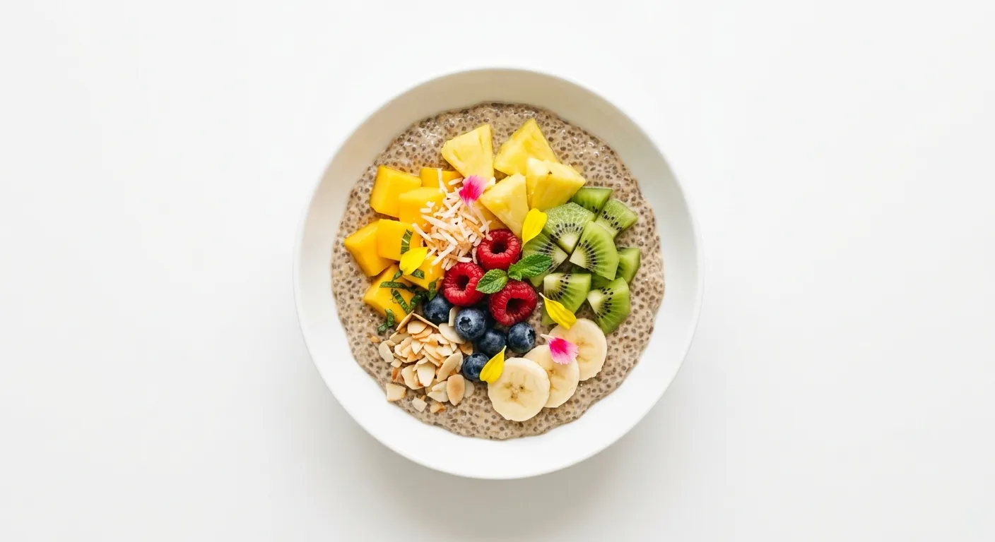 Exotic Spiced Chia Pudding with Tropical Fruits