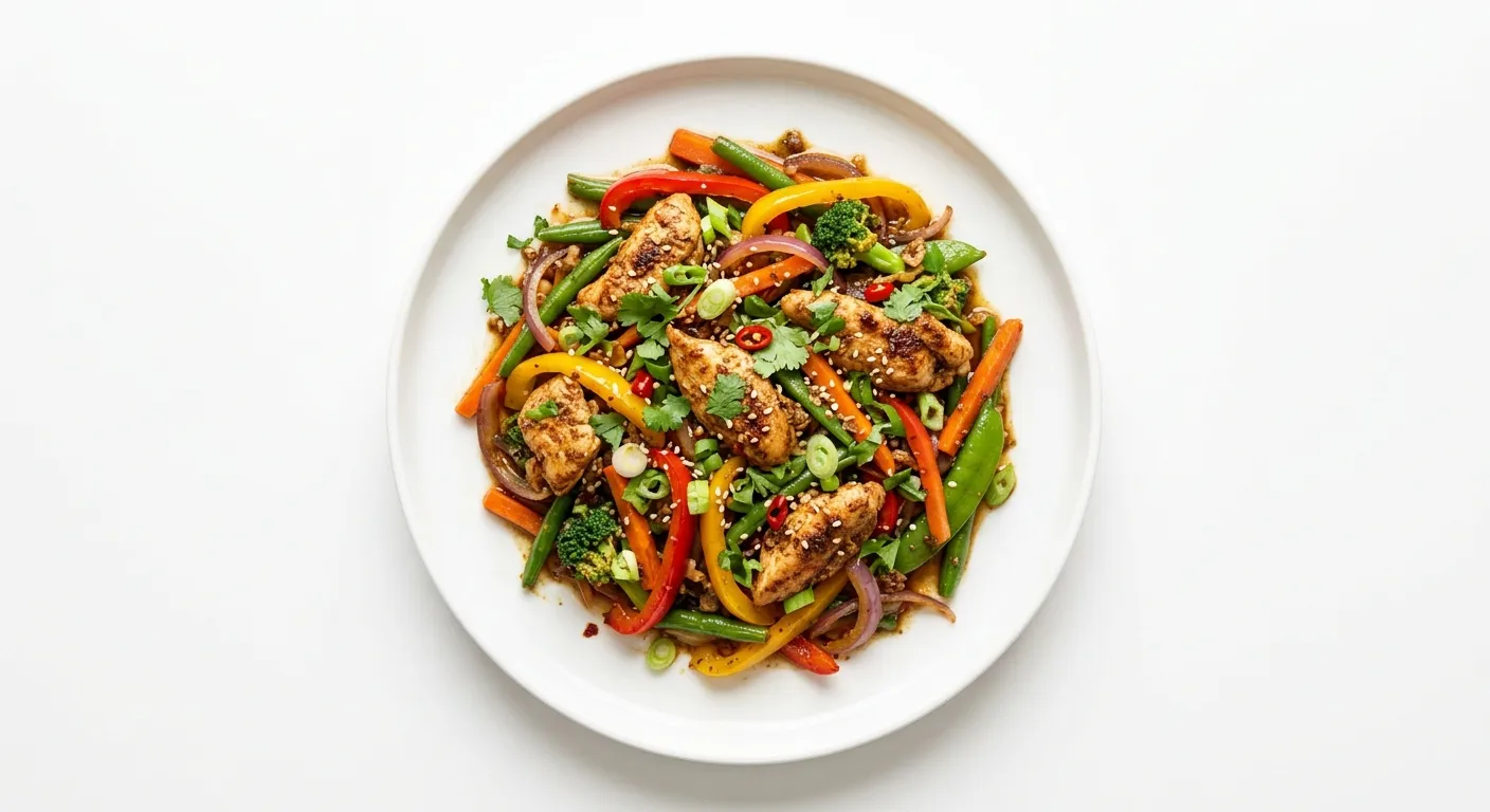 Spiced Chicken and Autumn Vegetable Stir-Fry