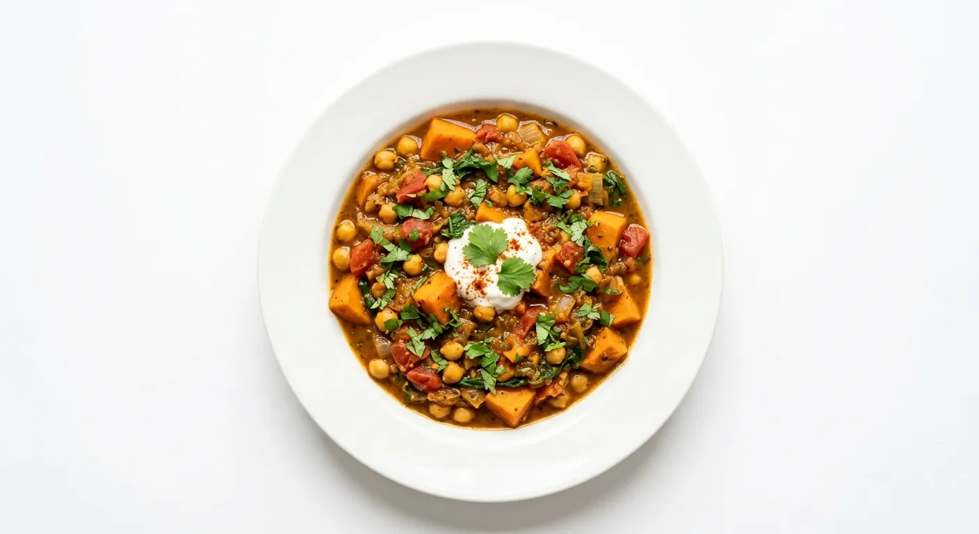 Spiced Chickpea and Sweet Potato Stew