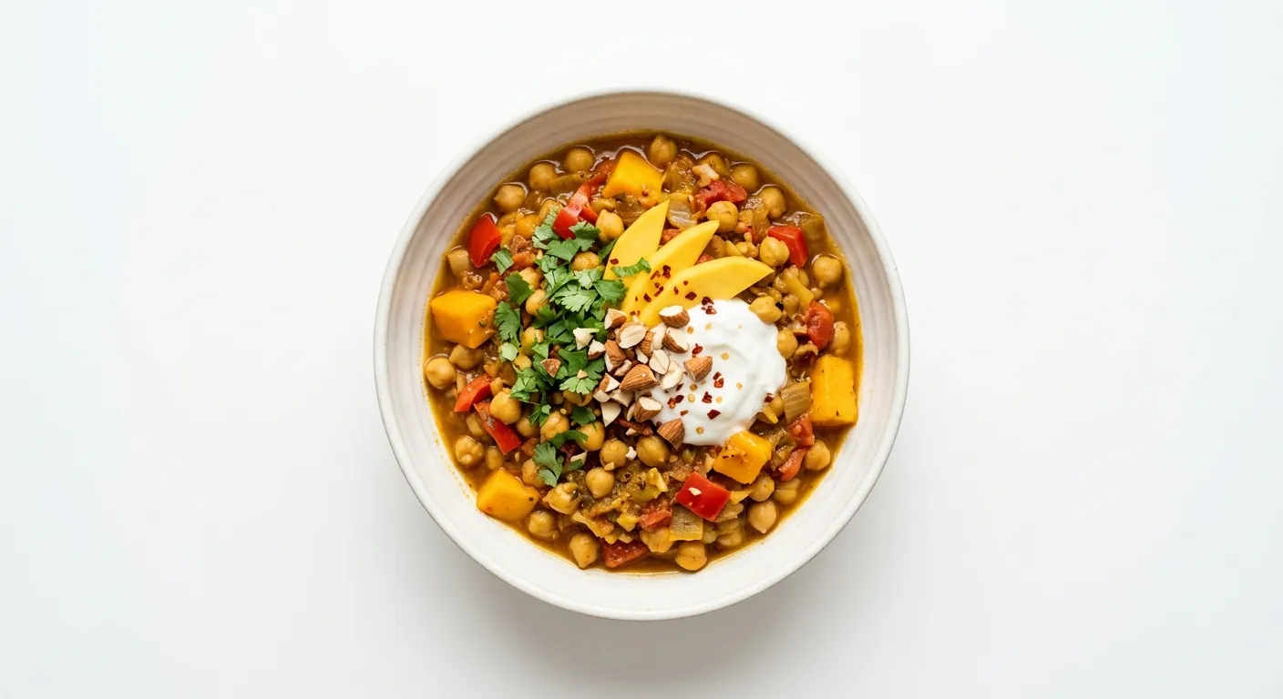 Spiced Chickpea Stew with Mango