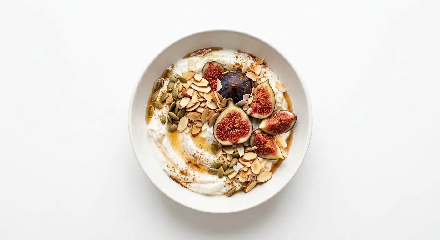 Autumn Spiced Fig and Almond Yogurt Bowl