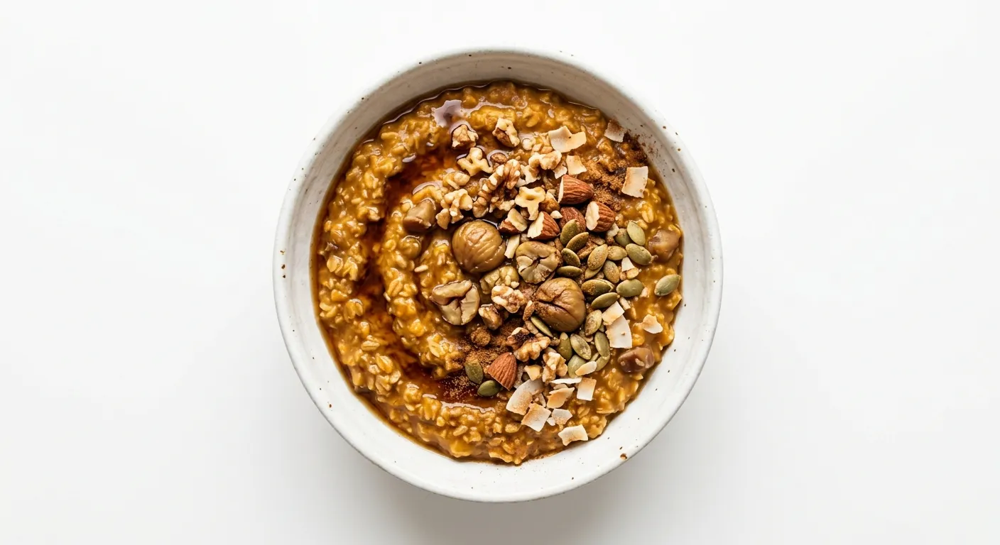 Autumn Spiced Pumpkin and Chestnut Porridge