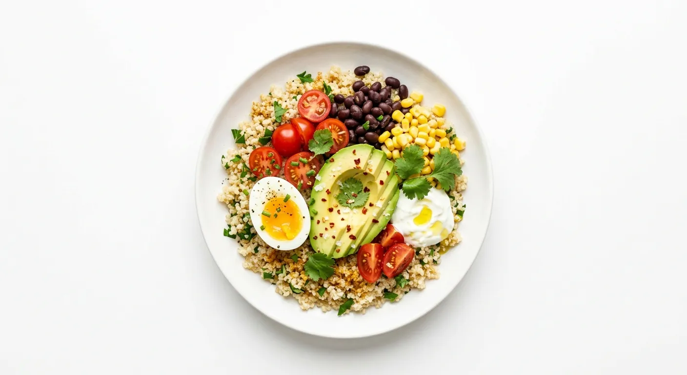 Exotic Spiced Quinoa and Avocado Breakfast Bowl