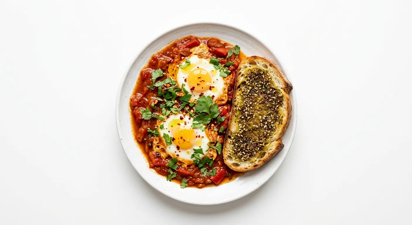 Spiced Shakshuka with Zaatar Toast