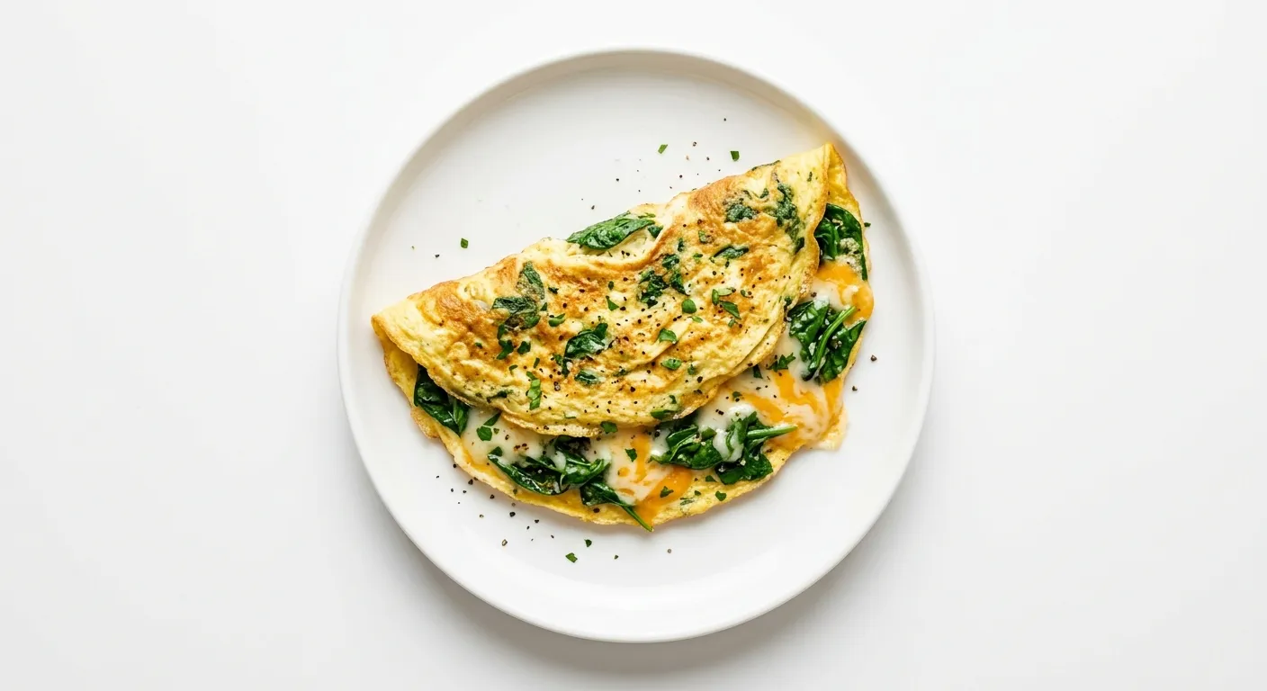 Keto Spinach and Cheese Omelette
