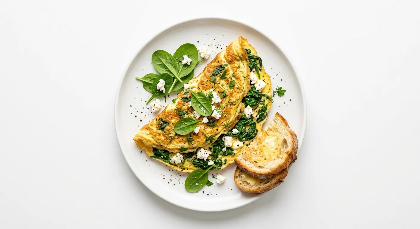 Spinach and Feta Omelette