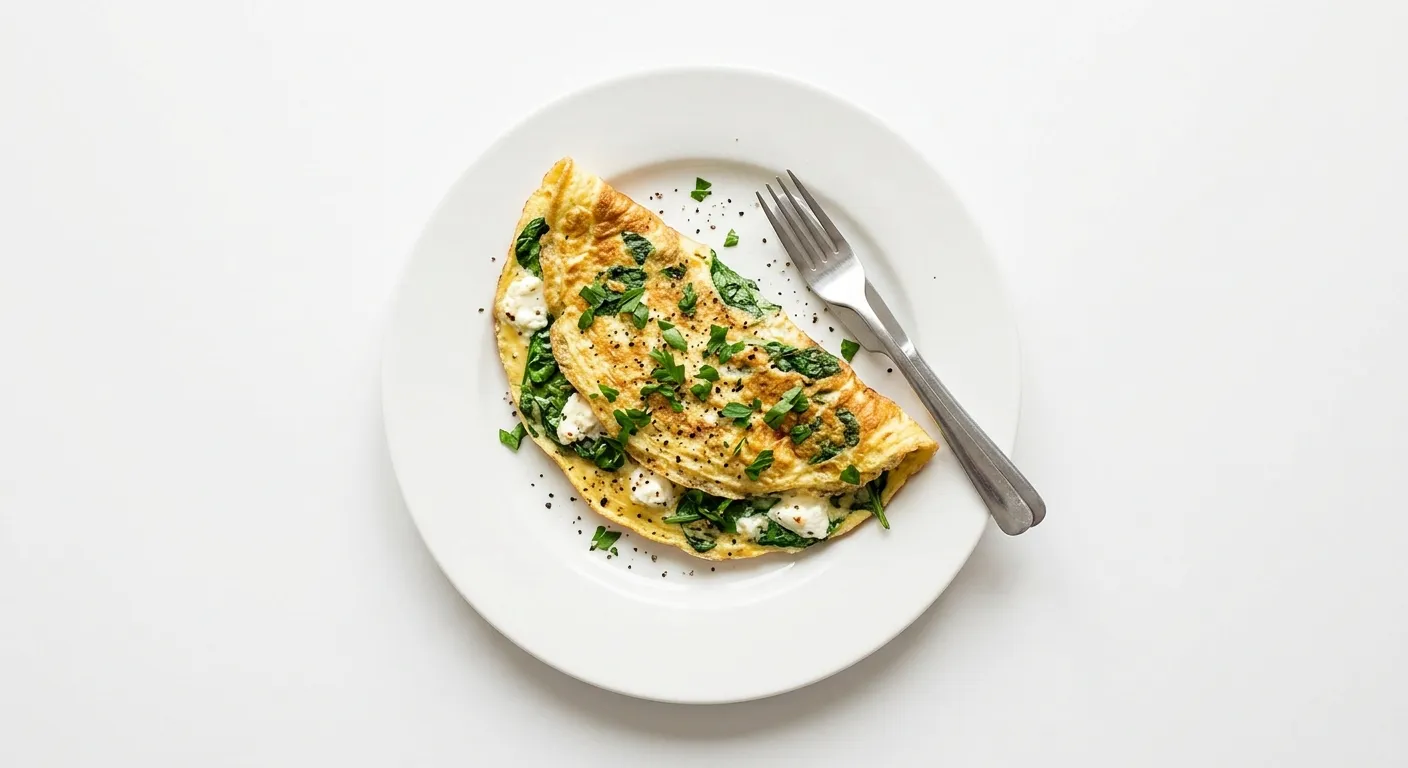 Spinach and Goat Cheese Omelette