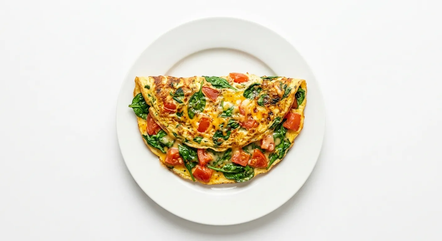 Spinach and Tomato Omelette