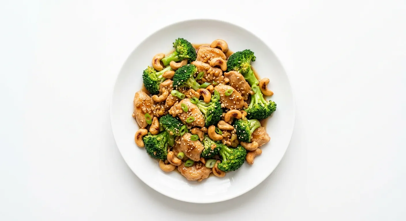 Stir-Fried Chicken with Broccoli and Cashew