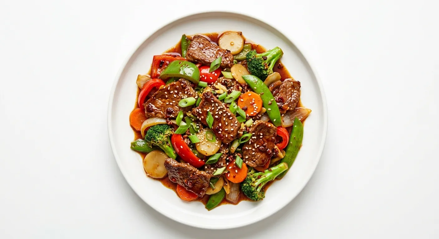 Szechuan Beef and Vegetable Stir-Fry
