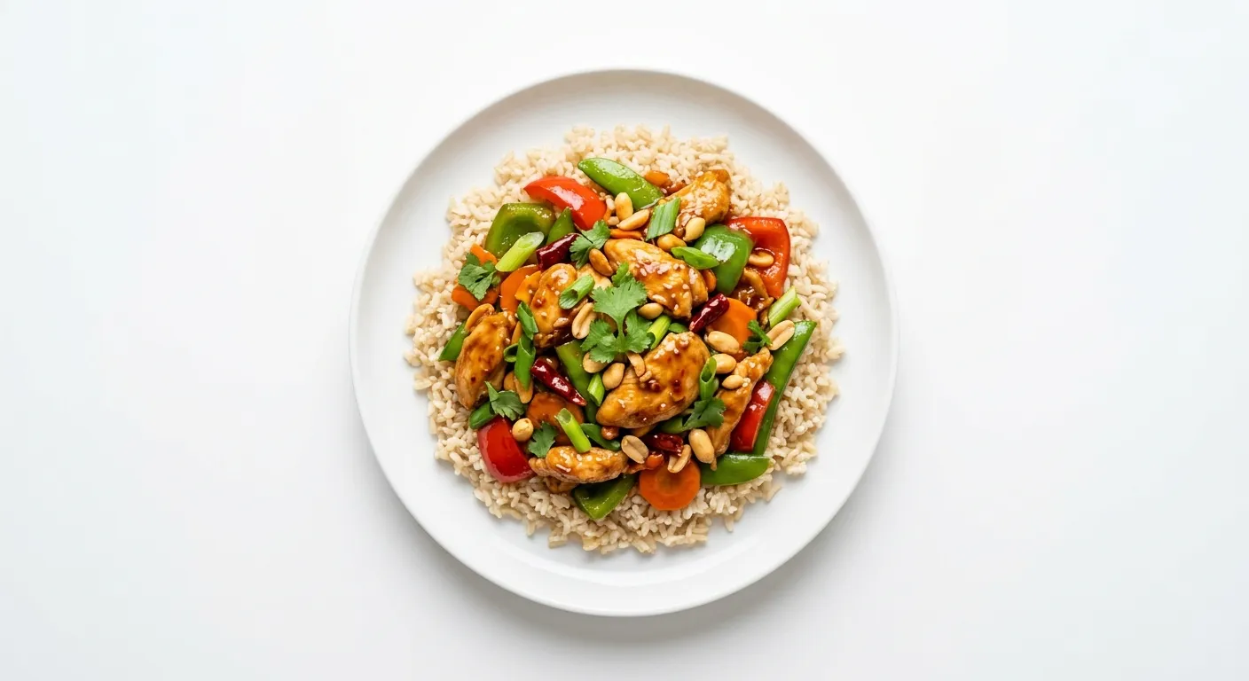 Szechuan Chicken Stir-Fry with Brown Rice