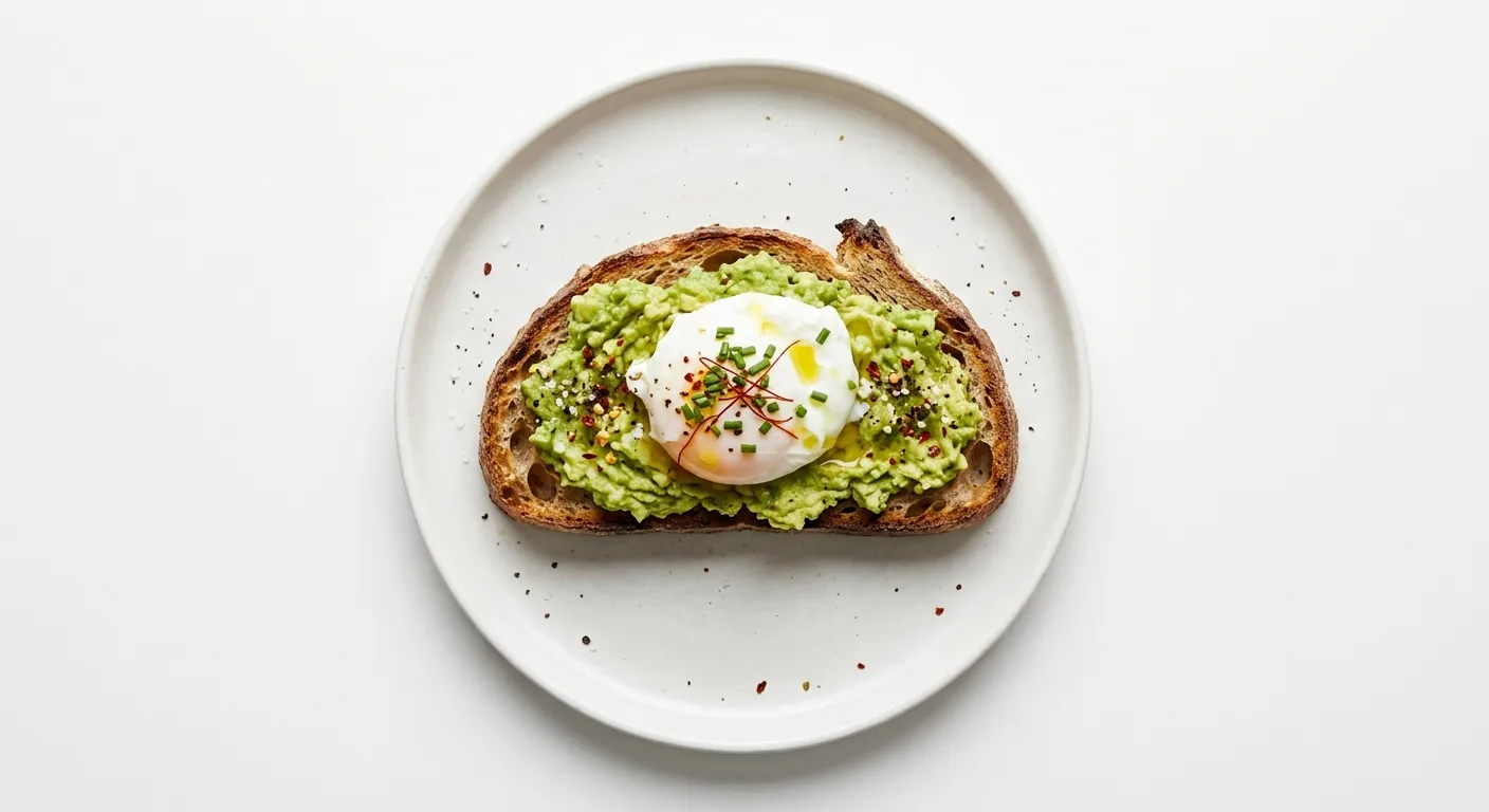 Tartine à lavocat et œuf poché