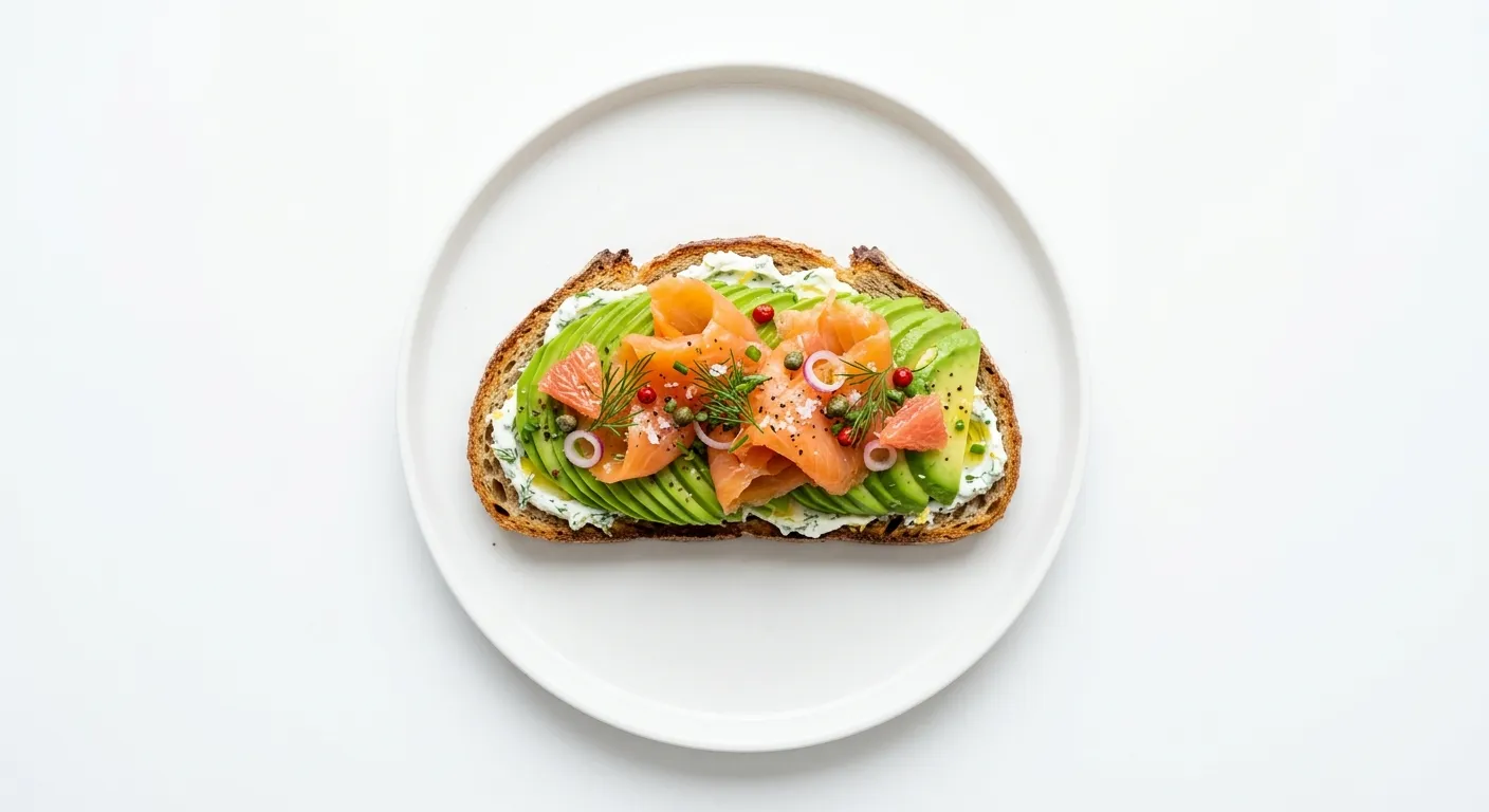 Tartine de saumon et avocat