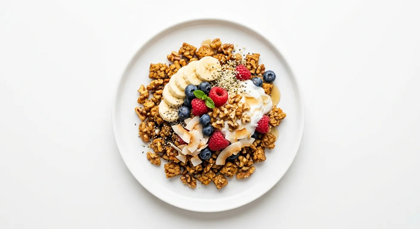 Tempeh and Walnut Breakfast Bowl