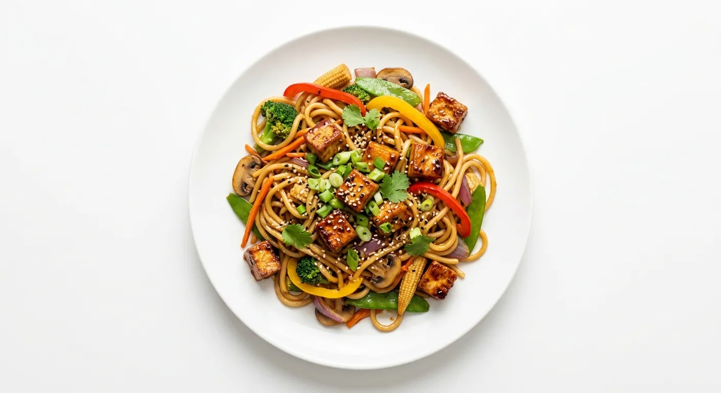 Teriyaki Tofu Noodle Stir-fry