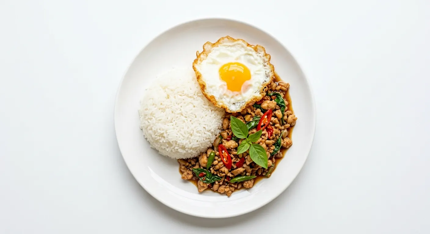 Thai Basil Chicken with Jasmine Rice