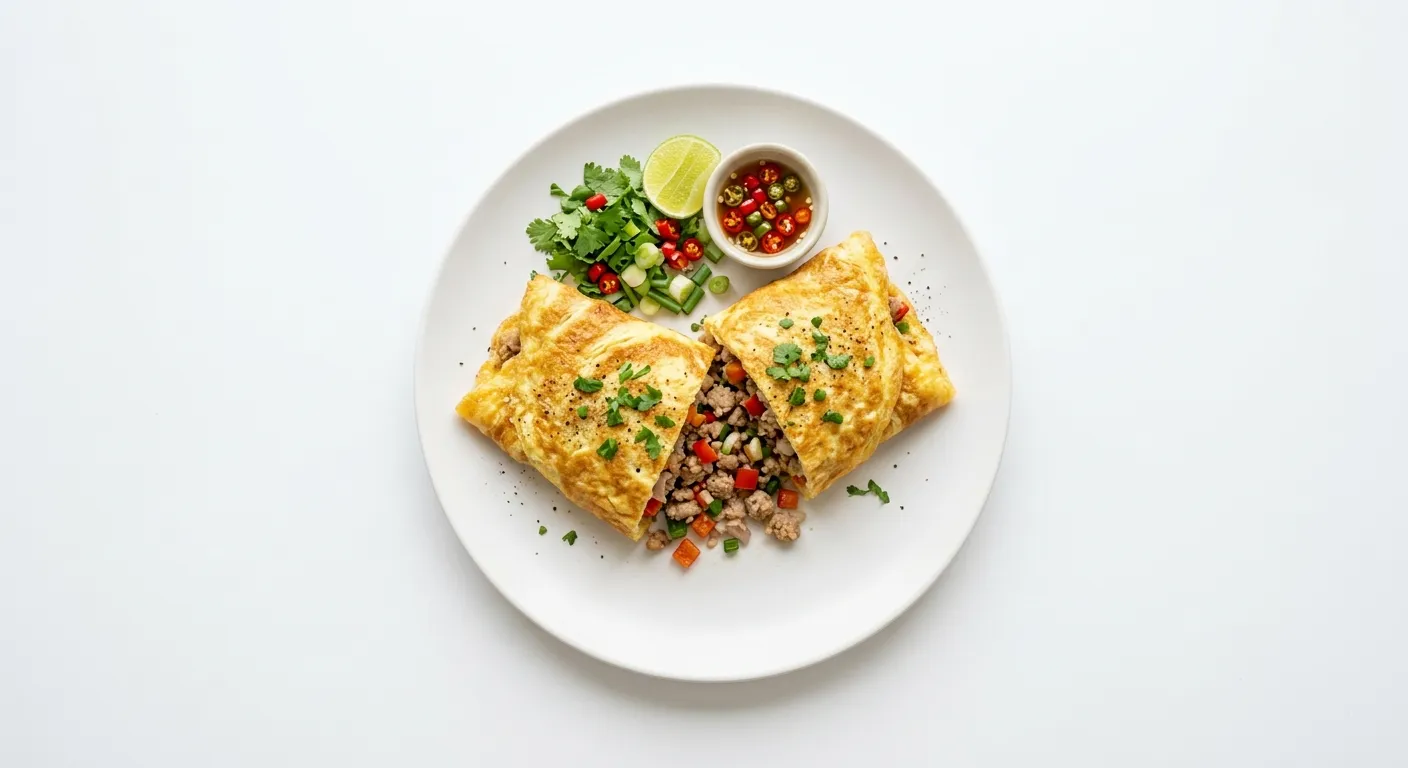 Thai-Inspired Breakfast Egg Wrap