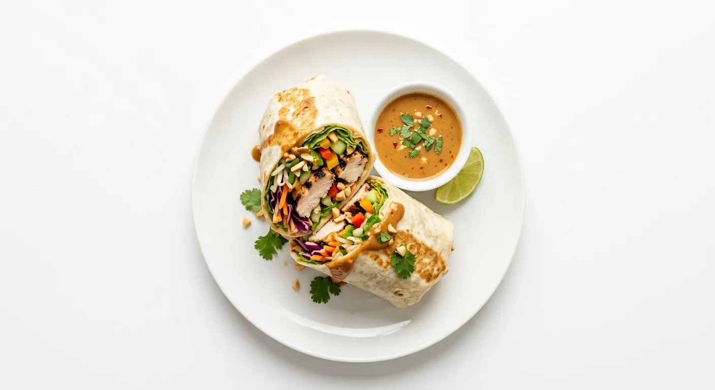 Thai-Inspired Chicken and Vegetable Wrap