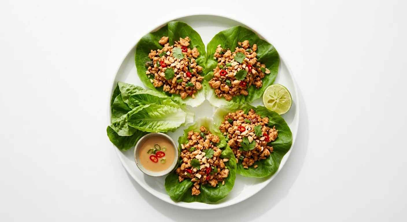 Thai Chicken Lettuce Wraps