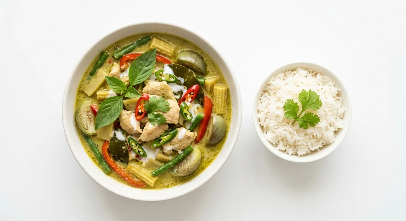 Thai Green Curry with Chicken and Vegetables