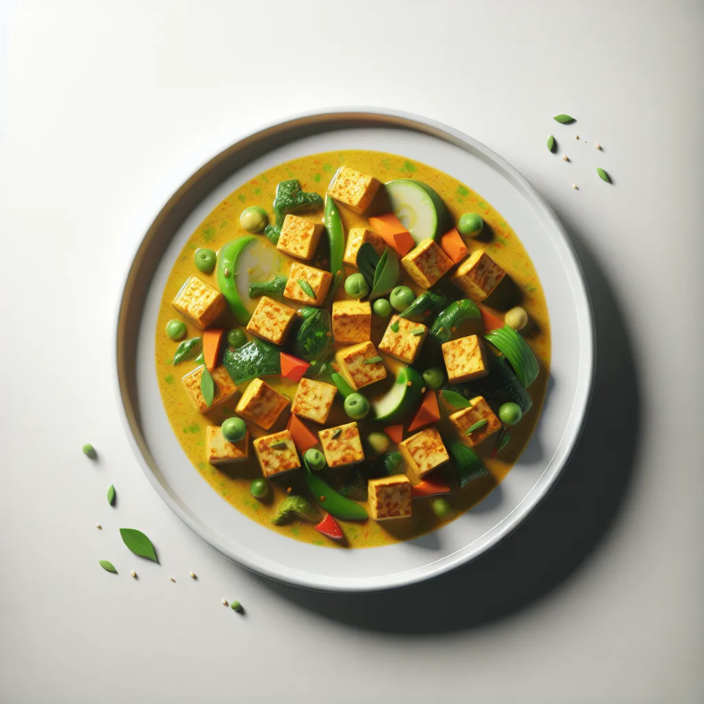 Thai Green Curry with Tofu and Vegetables